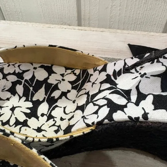 Burberry Floral Espadrille Sandals - Size 40