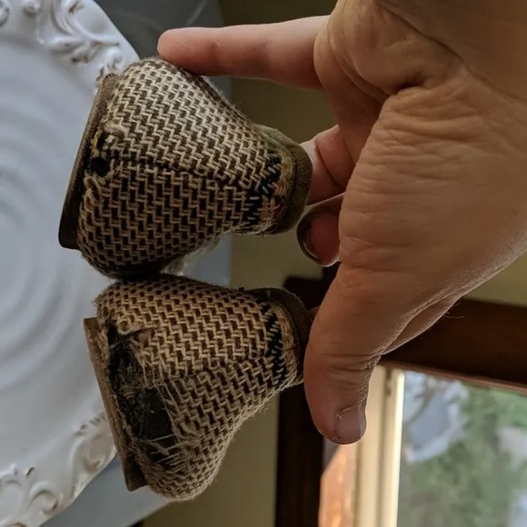 Burberry plaid wool ballet flats size 37