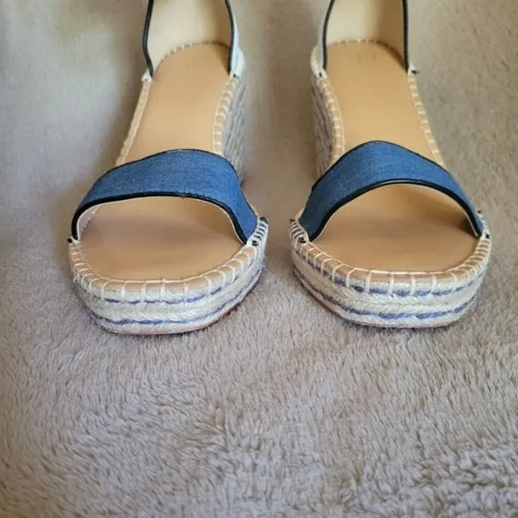 Cabi wedge espadrille sandals size 8