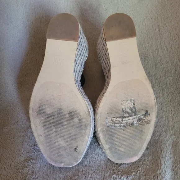 Cabi wedge espadrille sandals size 8