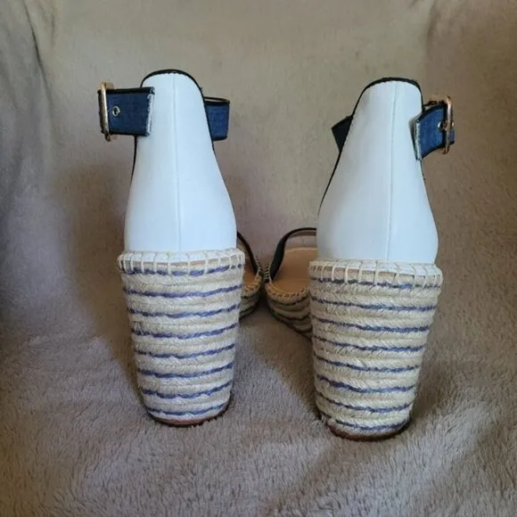 Cabi wedge espadrille sandals size 8