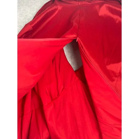 Cache Women's Holiday event dress jacket blazer, plus sz 22W, bright red, sequin