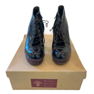 Calleen Cordero Tigo Leather and Wood Platform Boot
