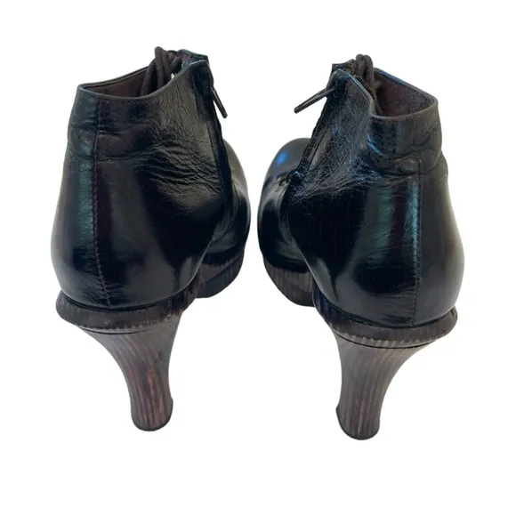 Calleen Cordero Tigo Leather and Wood Platform Boot