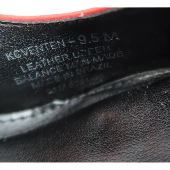 Calvin Klein Shoes Womens 9.5 Pumps Stiletto Heels Red Leather Pointed Toe Sexy