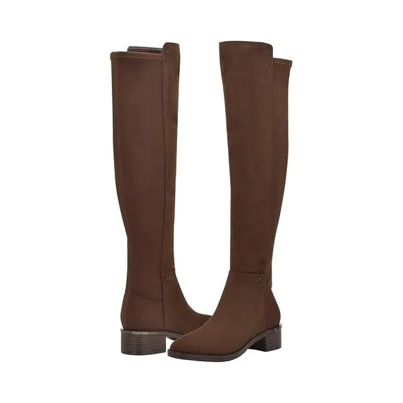 Calvin Klein Women's Deedee Over-the-Knee Boots, Medium Brown, 9M