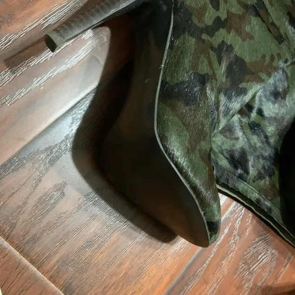 Camouflage High Heel Boots