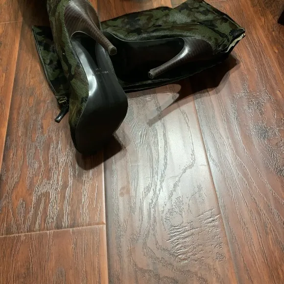 Camouflage High Heel Boots