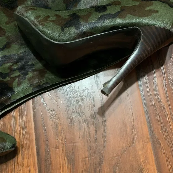 Camouflage High Heel Boots