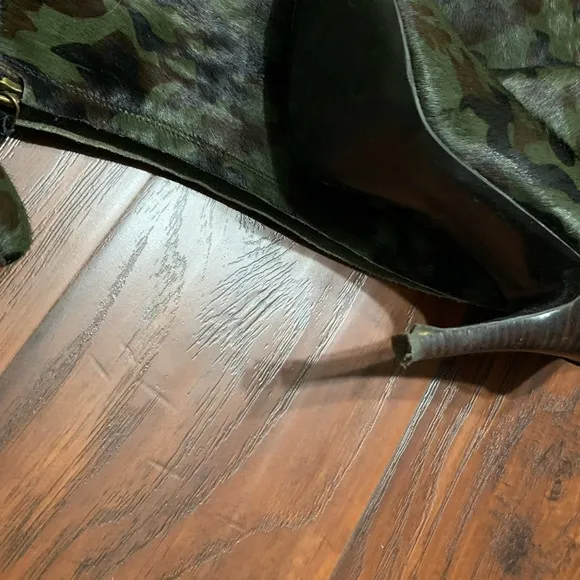 Camouflage High Heel Boots