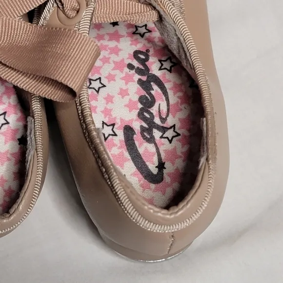 Capezio Tan Tap Shoes Girl's Size 7