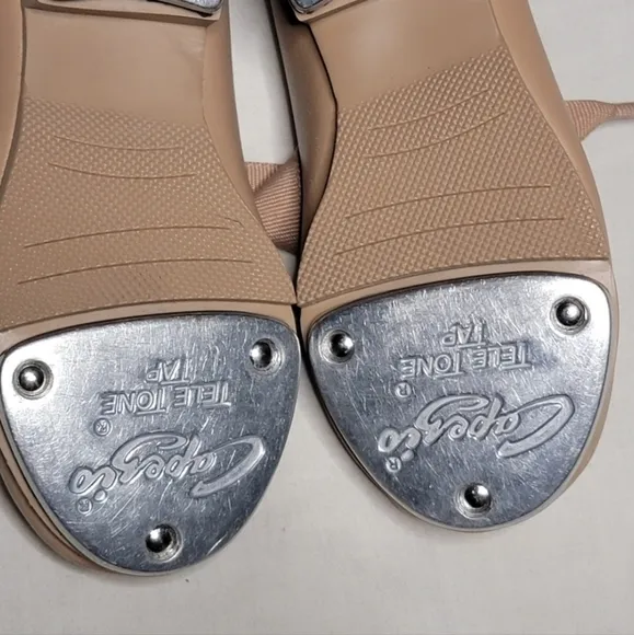 Capezio Tan Tap Shoes Girl's Size 7