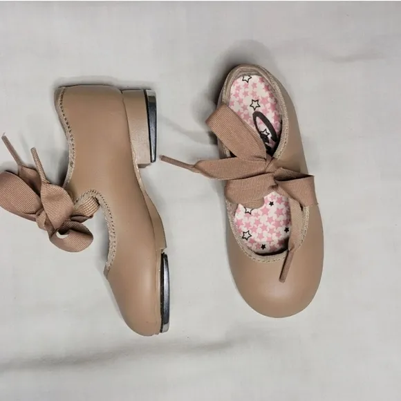 Capezio Tan Tap Shoes Girl's Size 7