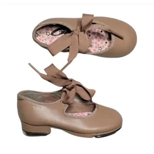 Capezio Tan Tap Shoes Girl's Size 7