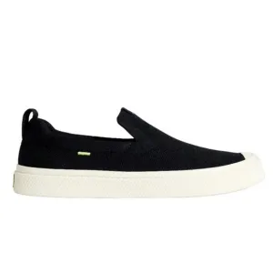 Cariuma Unisex Ibi Slip-On Casual Sneaker Shoes Round Toe Black Knit Size 4/5.5