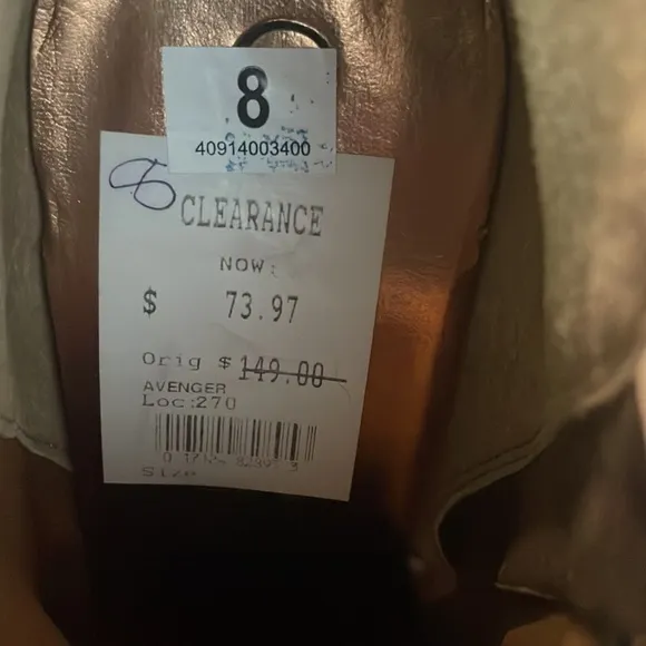 Carlos Santana Stiletto Boots w/ Buckle. Size 8.