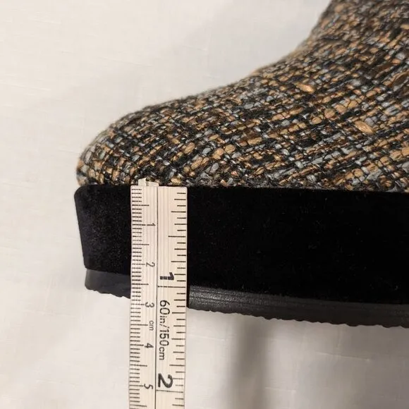 Castaner Tweed Quiaca Platform Ankle Boots Multicolor Size 10.5/ EU 41