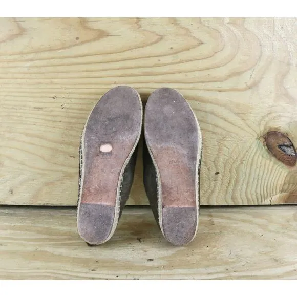 Celine Shoes Womens 8.5 Brown Pony Hair Espadrilles Flats Paris Dust Bag