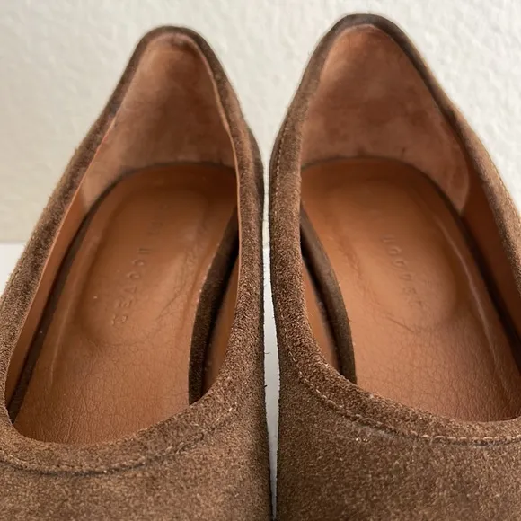Ceri Hoover Gabriella Suede Block Heel Shoes Anthropologie