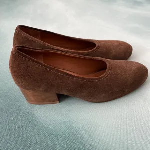 Ceri Hoover Gabriella Suede Block Heel Shoes Anthropologie