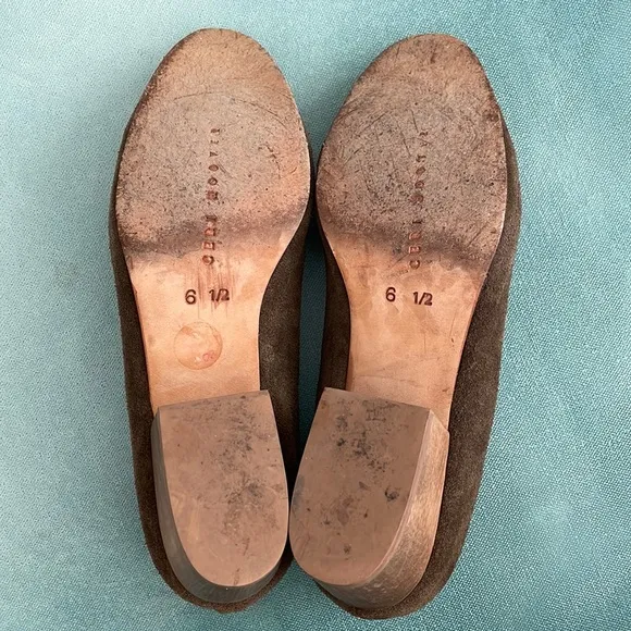 Ceri Hoover Gabriella Suede Block Heel Shoes Anthropologie