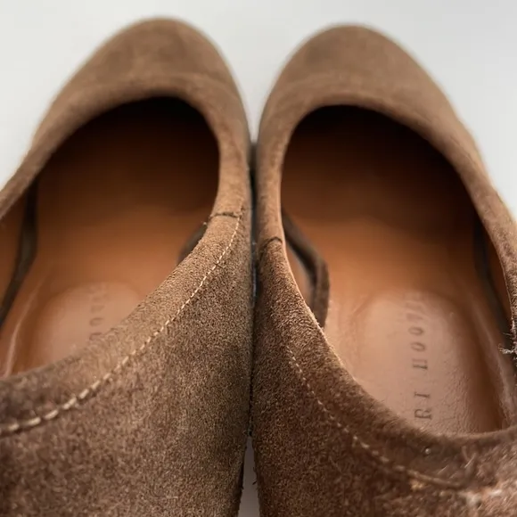 Ceri Hoover Gabriella Suede Block Heel Shoes Anthropologie