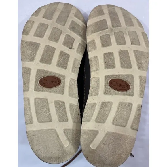 Chaco Men's Thompson Chukka Boots Dark Gray Gull Leather Casual Shoes US‎ 8 EUC
