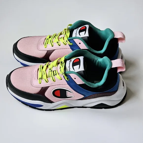 CHAMPION 93 Eighteen Block Multi-Color Shoes Unisex Multicolored Sneakers 6Y