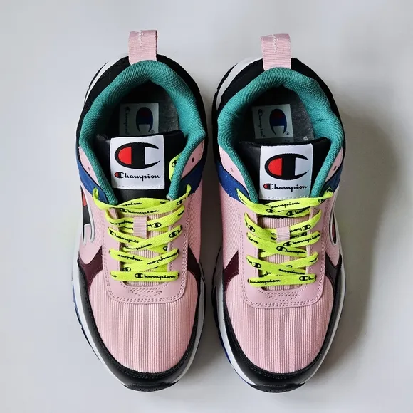 CHAMPION 93 Eighteen Block Multi-Color Shoes Unisex Multicolored Sneakers 6Y