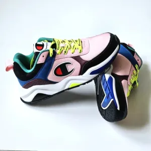 CHAMPION 93 Eighteen Block Multi-Color Shoes Unisex Multicolored Sneakers 6Y