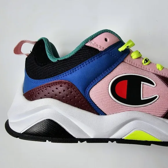 CHAMPION 93 Eighteen Block Multi-Color Shoes Unisex Multicolored Sneakers 6Y