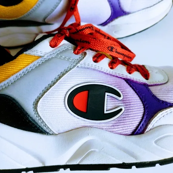 Champion 93 Eighteen Block White&amp; Multicolor Shoes
