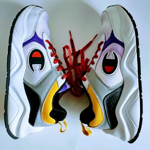 Champion 93 Eighteen Block White&amp; Multicolor Shoes