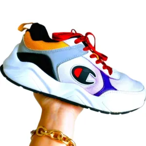 Champion 93 Eighteen Block White&amp; Multicolor Shoes