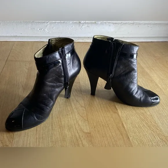 Chanel heel boots