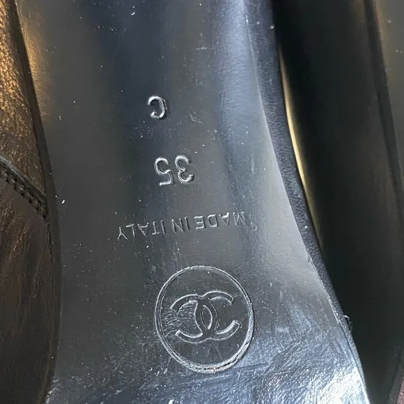 Chanel heel boots