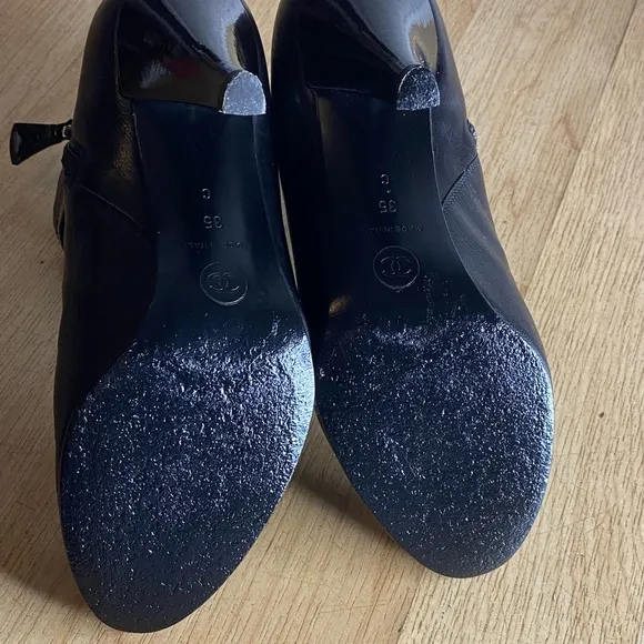 Chanel heel boots