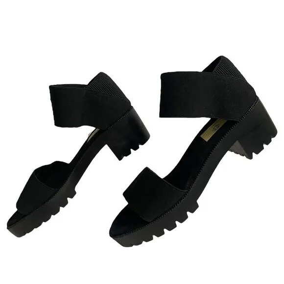 CHARLESTON SHOE CO. Original Monterey Sandal. Black insoles, black straps. Sz 10