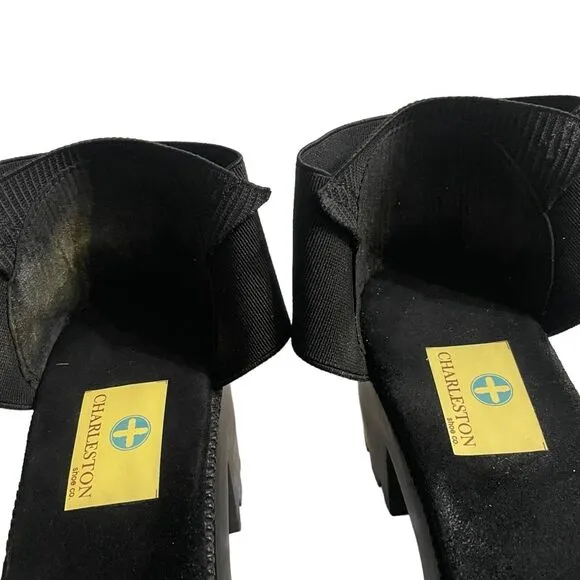 CHARLESTON SHOE CO. Original Monterey Sandal. Black insoles, black straps. Sz 10