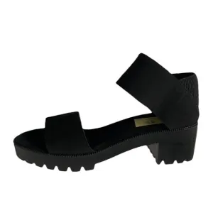 CHARLESTON SHOE CO. Original Monterey Sandal. Black insoles, black straps. Sz 10