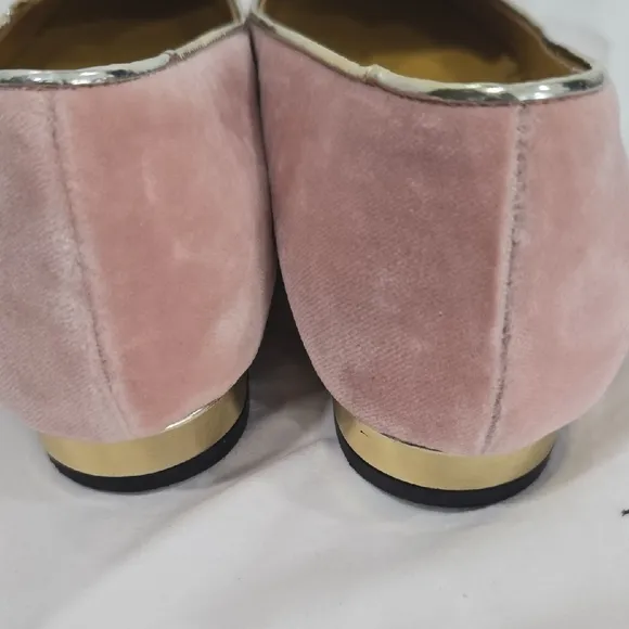 Charlotte Olympia Pink Cat Face Ballet Flats