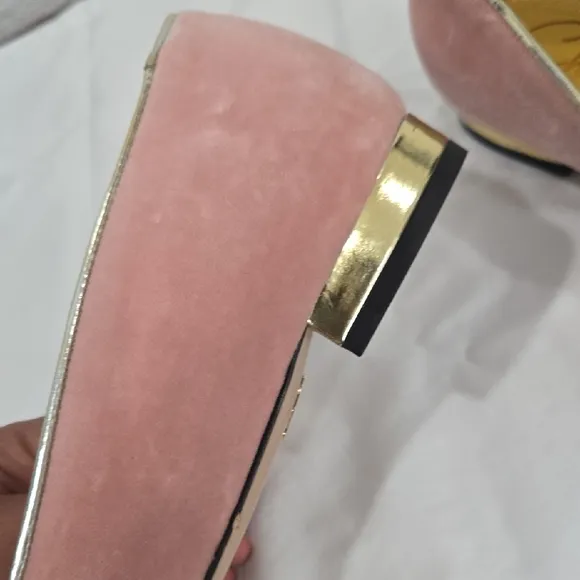 Charlotte Olympia Pink Cat Face Ballet Flats