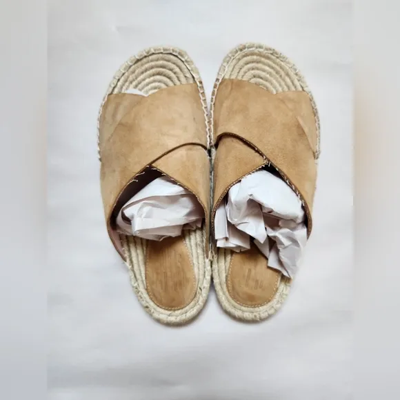 Charlotte Stone Espadrille slides size 7