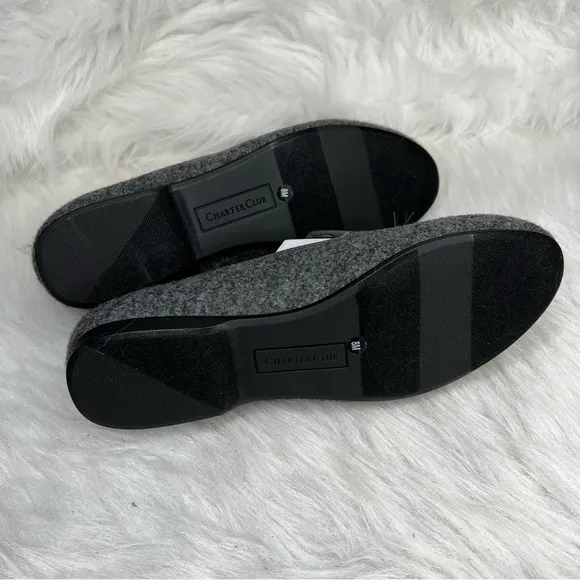 Charter Club Purcie Scotty Loafer Flats Grey Size 8M