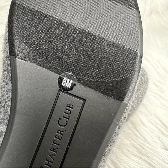 Charter Club Purcie Scotty Loafer Flats Grey Size 8M
