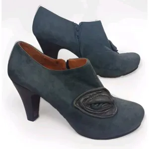 CHIE MIHARA SHOES CAROSA BOOTIES GRAY SUEDE HIDDEN PLATFORM ANKLE BOOTS …