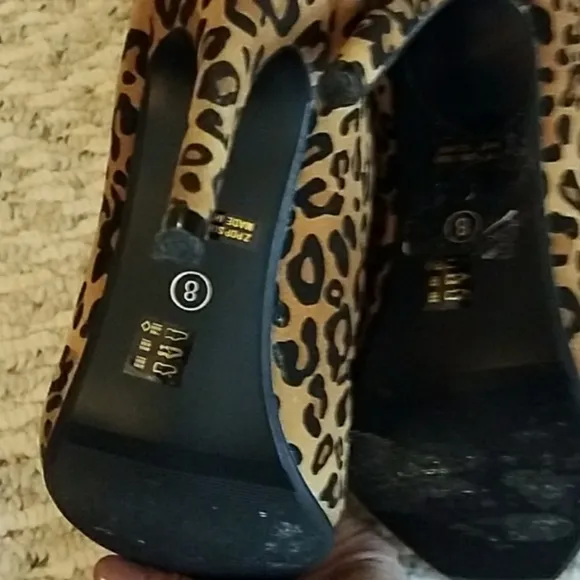 Chinese Laundry Zip Front Cheetah OTK Heeled Boots