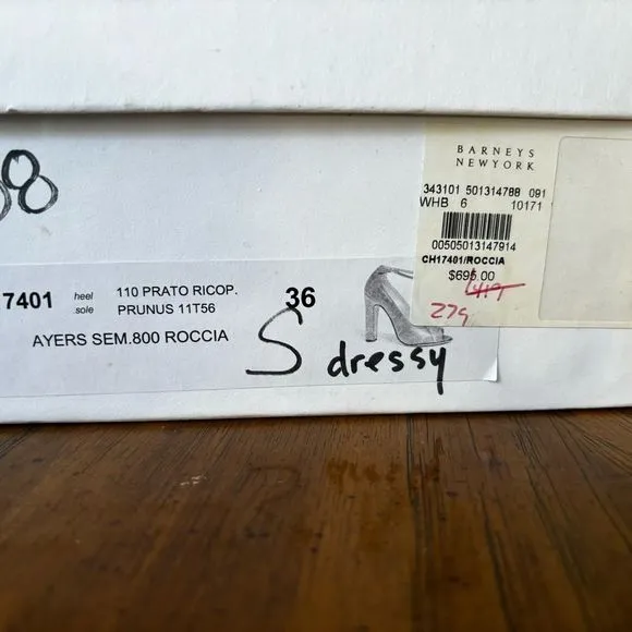 Chloé Ivory Python T-Strap Chunky Heel Shoes, Size 6 – EUC in Original Box