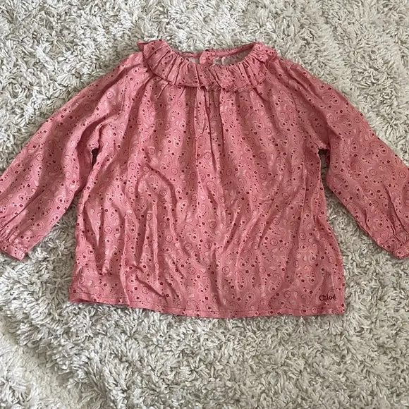 Chloe Paisley Peasant Blouse &amp; Corduroy Pinafore Set