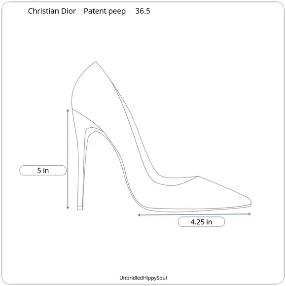 Christian Dior Patent Leather Slingback Pumps SIze 36.5/6.5